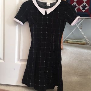 H&M black plaid dress